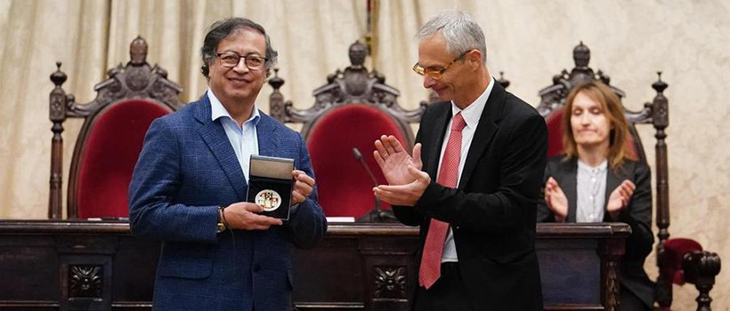UNINCOL asiste a la entrega al presidente Petro de la Medalla de la Universidad de Salamanca